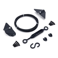 HILLMASTER Durable Anti Sag Gate Kit for Wooden Fence, Anti-Sag 1 Pack, Black