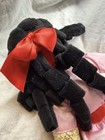 Nutcracker Ballerina Plush Doll w/ Black Hair Pink Dress Red Bow Pink Shoes — photo 5