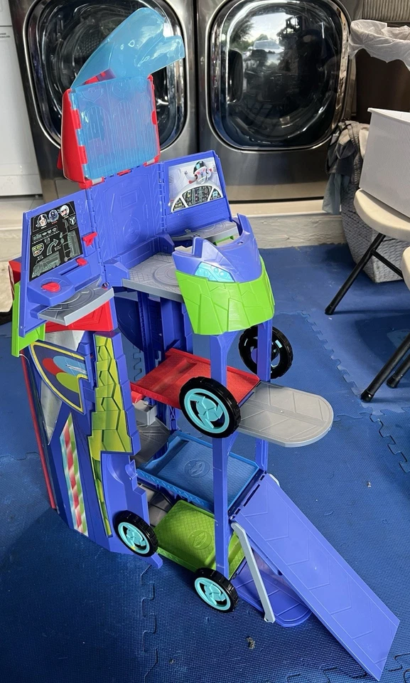 PJ Masks Transforming 2 en 1 Cuartel General Móvil, Juego Juguetes para Niños Edades 3 (SIN FIGURAS) Foto 4 de 4