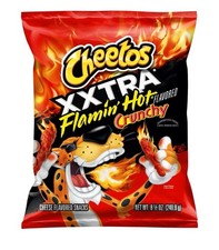 Cheetos Crunchy XXTRA FLAMIN HOT Cheese Flavo...
