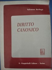 Diritto canonico, Salvatore Berlingò, Giappichelli Editore, 1995