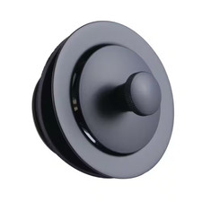 Made to Match Lift and Turn Tub Drain in Matte Black without Overflow