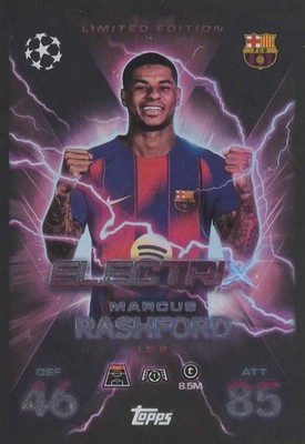 Match Attax Champions League 2025-26 Extra LE 9  Limited Edition Marcus Rashford