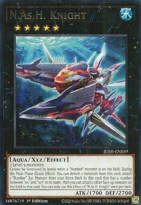 N.As.H. Knight - JUSH-EN059 - Rare - 1st Edition NM Yugioh Justice Hunters - JUS