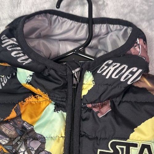 Star Wars Puffer Jacket With Hood and Pockets Size 4 Unisex - Picture 7 of 9