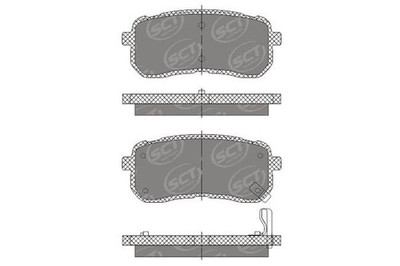 Bremsbeläge Brembelagsatz SCT SP698PR - OEM 0 986 494 327 FDB4114