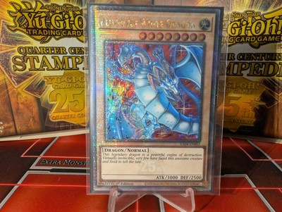 YuGiOh Blue-Eyes White Dragon RA04-EN002 Quarter Century Secret