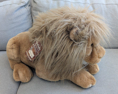 Folkmanis Folk Tails Plush Lion Hand Puppet w/ tag Full Body Large 18''