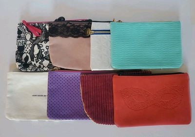 Lot of 8 IPSY Cosmetic Glam Makeup Bags Beauty Pouches Unused No Makeup
