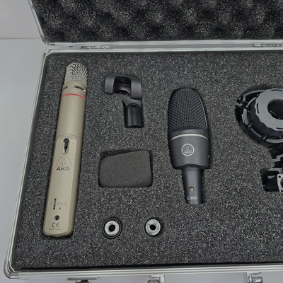 AKG C3000 & C1000S Studio Microphone Set With Mounts And Case EUC