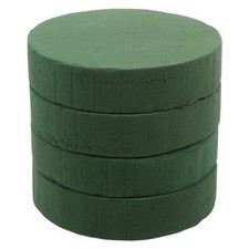 6 PCS 7 Inch Round Wet Dry Floral Foam Blocks Flower Arrangement Gardening