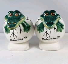 Salero y pimentero Cedar Key Florida Caimanes Huevos para incubar por Agiftcorp
