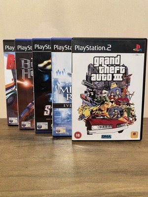 SONY PLAYSTATION 2 PS4 BUNDLE STAR WARS GTA III BURNOUT STUNTMAN PAL VIDEOSPIELE