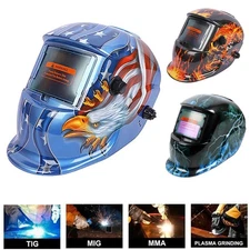True color Solar Auto Darkening Welding Helmet Arc Tig Mig Grinding Hood