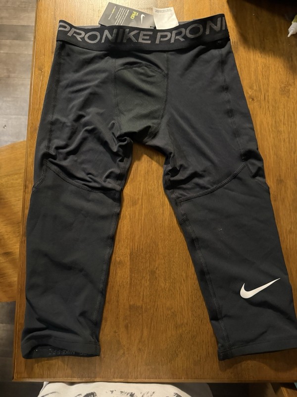 Nike Pro Boys Compression Leggings Tight Fit Black M CK4542-010