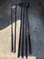 selection of golf clubs