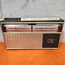 Vintage HMV 'Consort' Portable Transistor RADIO, 1963? His Masters Voice, RETRO