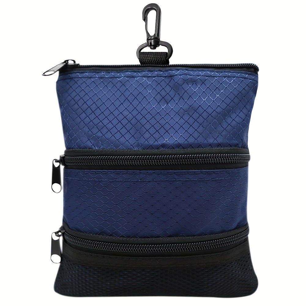 Pouch Bag Storage Zipper Handbag Pocket With Gear Clip Hook
