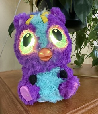 Hatchimals HatchiBabies Purple Electronic Interactive Plush Spin Master Toy