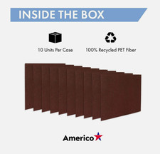 Americo 42071420 20" x 14" EcoPrep EPP Specialty Pads Maroon (10/CT)(DR)