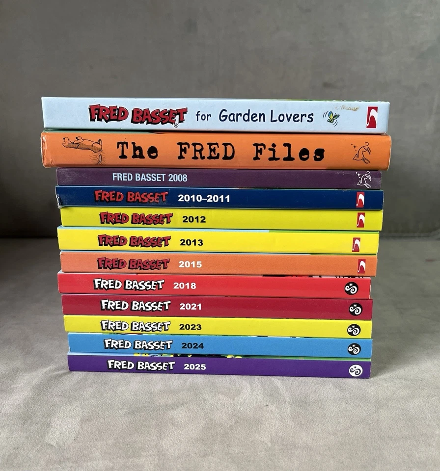 Fred Basset by Alex Graham - 2008 to 2025 - Cartoons Collection. Quantity = 12 - Image 3 of 4