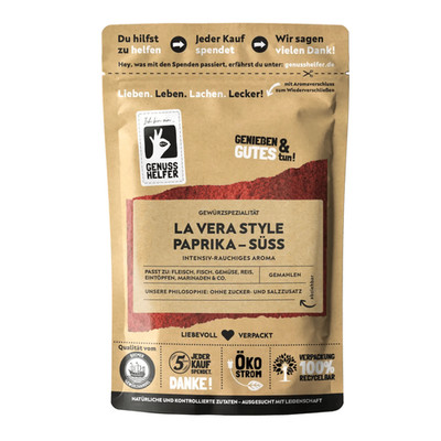 Paprika La Vera Style, süß, gemahlen, 10er Pack Bremer Gewürzhandel, 500g