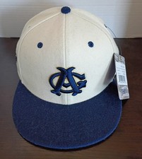 CHICAGO AMERICAN GIANTS NEGRO LEAGUE IVORY HAT EBBETS FIELD FLANNELS 7 3/8