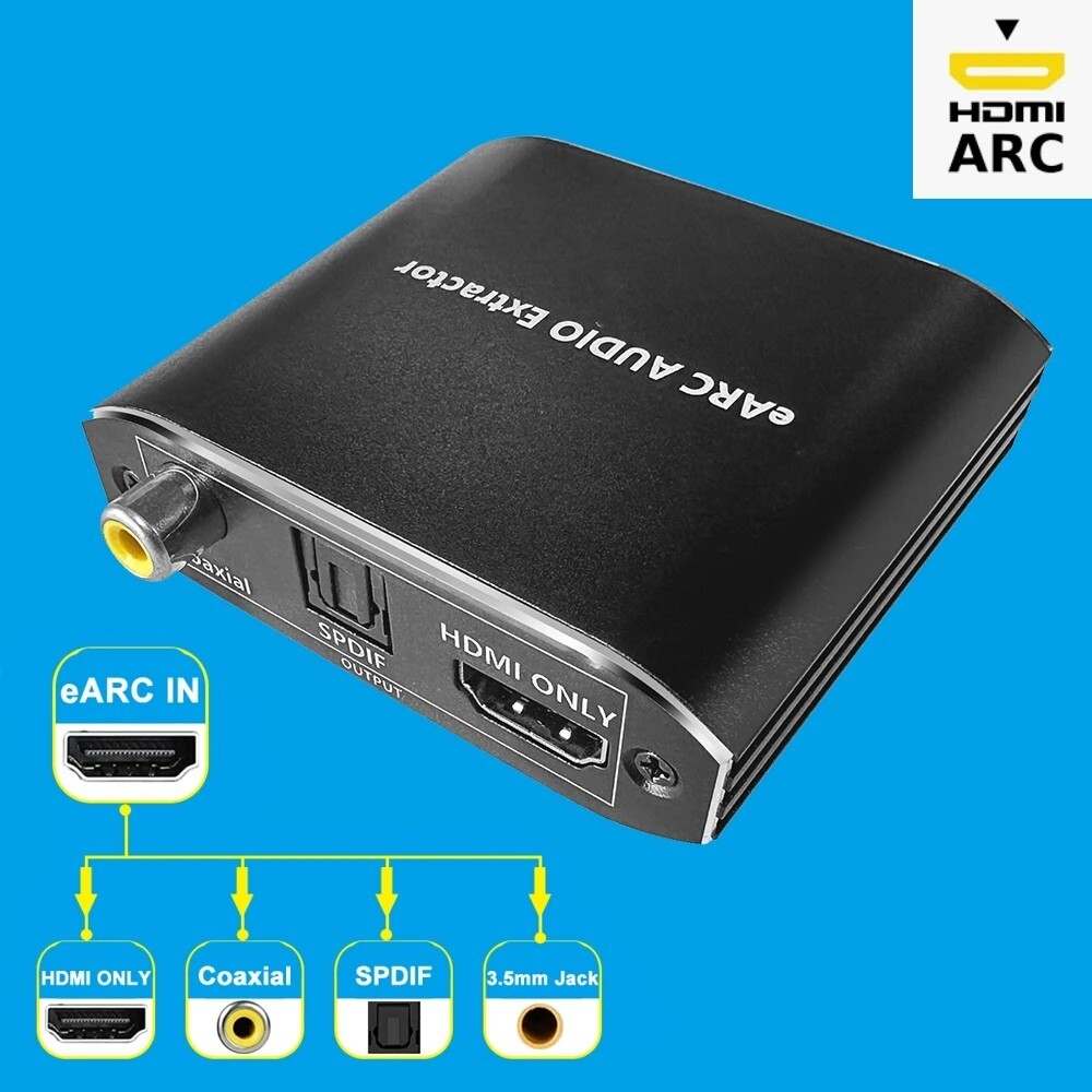 4K 60Hz HDMI Earc Audio Extractor Converter ATMOS Dolby Atmos  supported