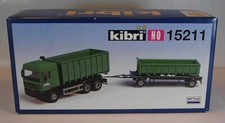 Kibri H0 Bausatz Nr. 15211 DAF LKW & Anhänger Schuttmulde Schwarz OVP #5470