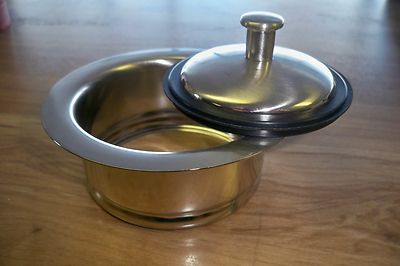GEBERIT DECORATIVE DISPOSER FLANGE & STOPPER BRUSHED NICKEL