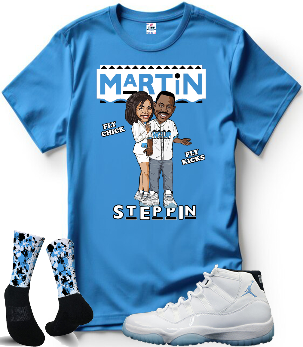 columbia blue jordan shirt
