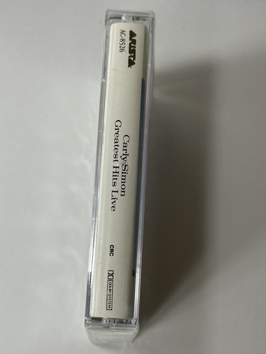 Greatest Hits Live by Carly Simon (Cassette, Arista Records) 1988 Sealed - Picture 2 of 6