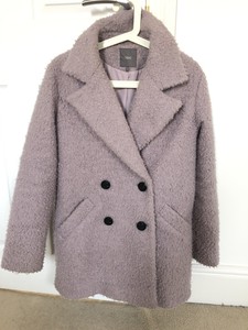lilac boucle coat