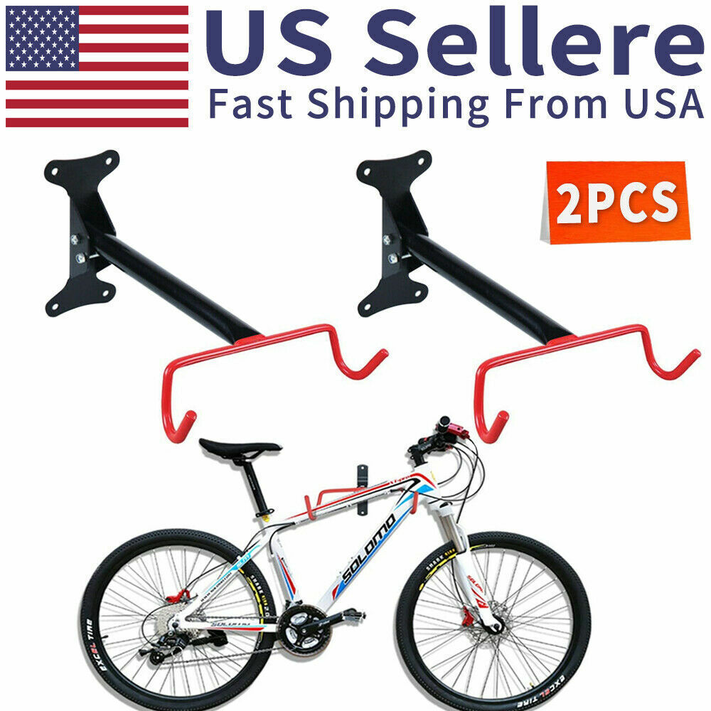 2PC Bicycle Wall Max 86% OFF Mount Rack Hanger Steel Cycling New sales Storage Ho Bike