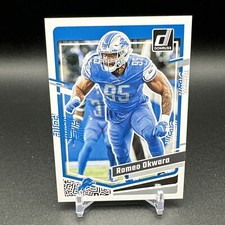 Romeo Okwara 2023 Panini Donruss Football Card Base #104 Detroit Lions
