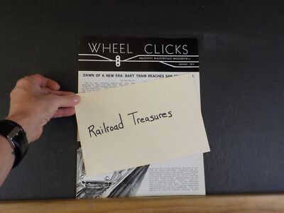 Wheel Klicks 1974 Januar Pacific Railroad Society Bart Zug erreicht San Franci