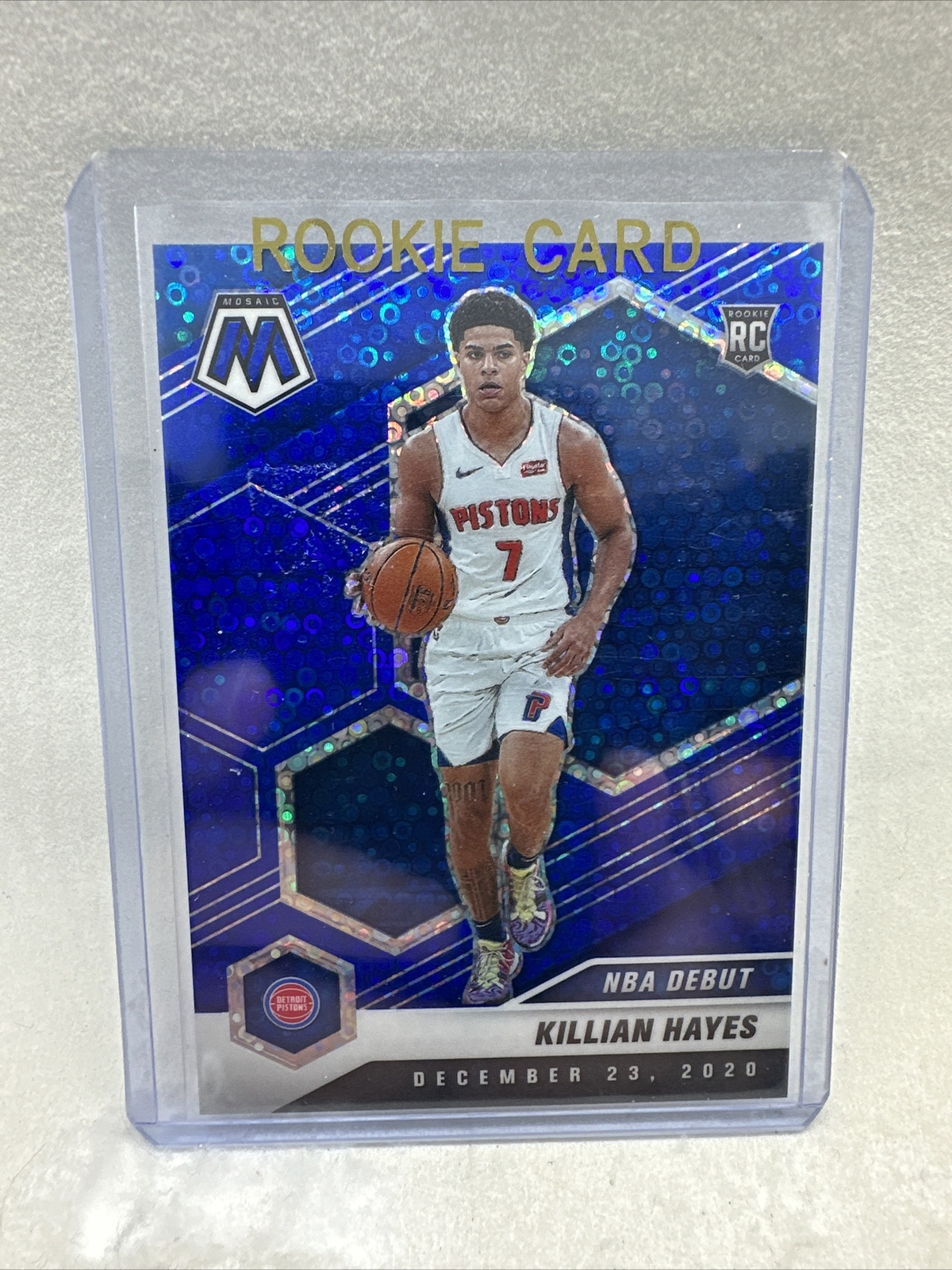 2020 Panini Mosaic NBA Debut Fast Break Blue Prizm /85 Killian Hayes Rookie RC
