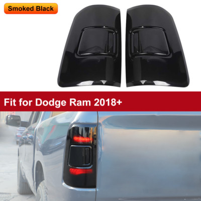 Smoked Rear Taillight Accessories Cover For Dodge RAM 1500 2500 3500 2019-2024 