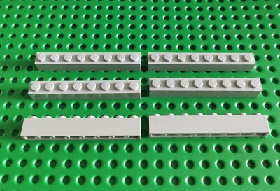 LEGO Basic Baustein Grundstein Basisstein 1x8 neu hellgrau 6x gray Brick 3008 R1