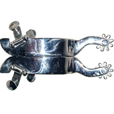 Myler Toklat Stainless Steel J-17 Nine Point Cloverleaf Rowell Medium Size Spurs