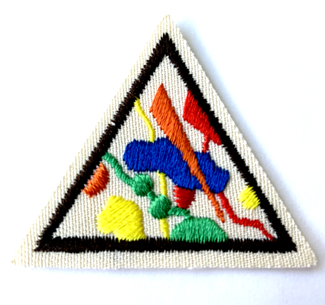 Girl Scout Brownie TryIt COLORS & SHAPES Badge 1990s Retired eBay