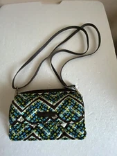 NWOT Vera Bradley Rain Forest RFID All In One Crossbody Purse Wristlet Wallet