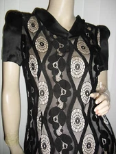 Made in France,Efi,pure French lace silk,sM,boutique tag,hem,New,Unique,Eurostyl