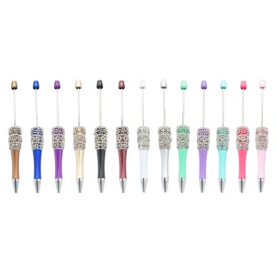 5/8x Beadable Ballpoint Pen Beaded Pen Pen 1.0mm Ballpoint Pen Gift