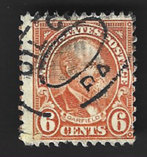 Scott# 638 6c James Garfield with Fancy oval PA. cancel ~ (A-8)