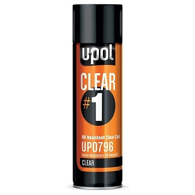 U-POL Products 15Oz Clear #1 UV Resistant Clear Coat Aerosol Fast Dry UP0796