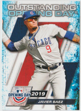 2021 Topps Opening Day Outstanding Opening Days #OOD3 Javier Baez - Cubs