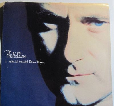 PHIL COLLINS * PICTURE SLEEVE ONLY * NO 45, NO Record * 1990 * Wish Rain Down PS