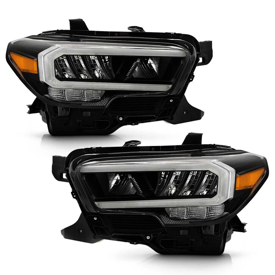 Pair Full LED Headlights Headlamps Set Fit 2020-2023 Toyota Tacoma Limited / TRD - Image 4 of 4