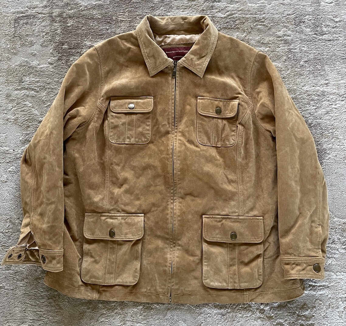 Eddie Bauer Seattle Suede Jacket Heavyweight Womens Size 2XL Eddie Bauer Seattle Suede Jacket Heavyweight Womens Size 2XL